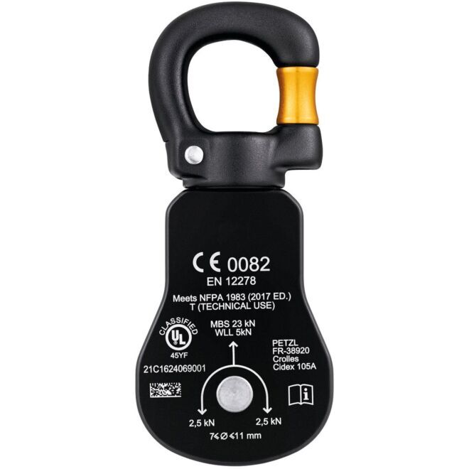 Petzl Spin S1 Öppen enkel block för arbete på höjd