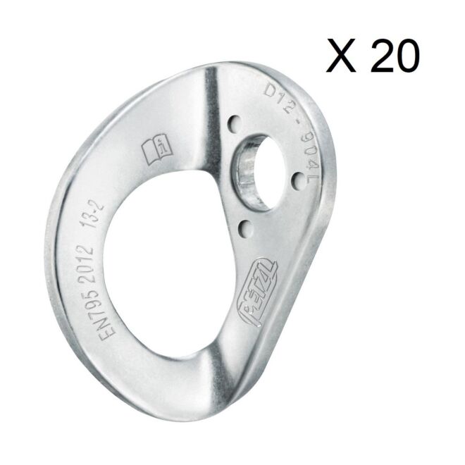 Petzl Coeur HCR platta Ø12 mm 20-Pack