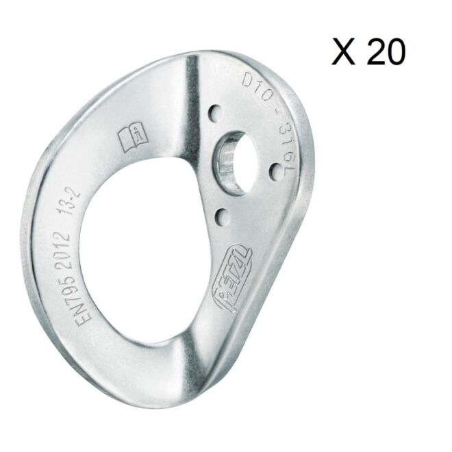 Petzl Coeur Stainless 20-Pack platta