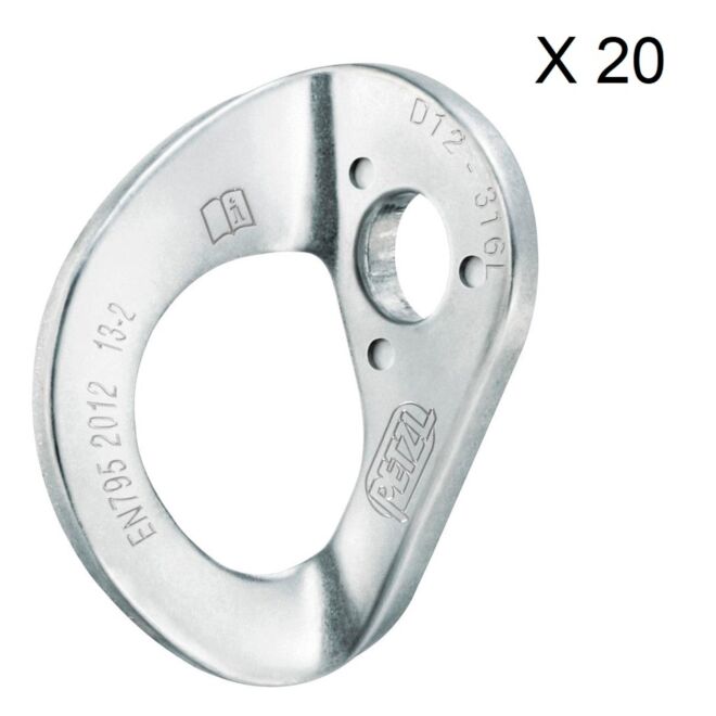 Petzl Coeur Stainless 20-Pack platta