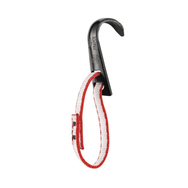 Petzl Goutte d'Eau skyhook klättring progression krok
