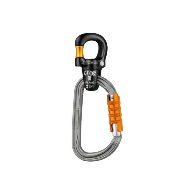 Petzl Micro Swivel kompakt och öppningsbar