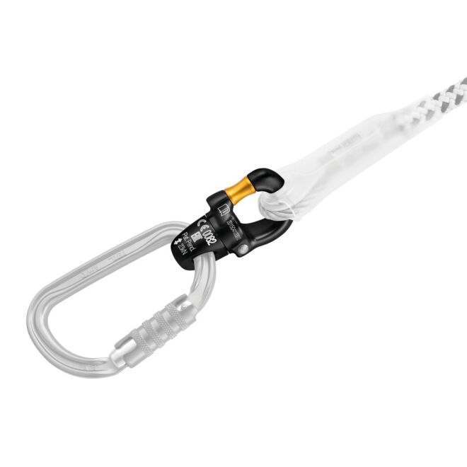 Petzl Micro Swivel kompakt och öppningsbar