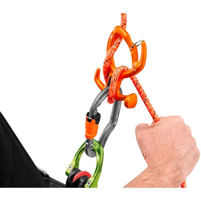 Petzl Push + 9 mm semistatisk ultrahållbar torrenting och grottforskning