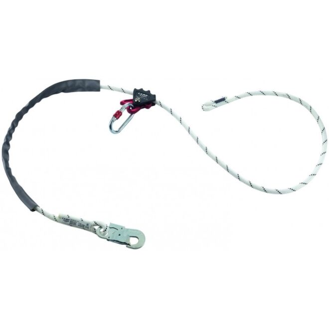 CAMP Rope Adjuster 0.5-2 m + 0981 + 0986 justerbar snöre för arbete på höjd