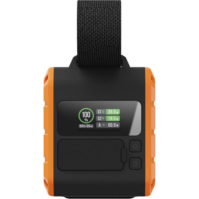 Rugged Flashlight Powerbank 100W - 40000 mAh bärbar laddare med ficklampa