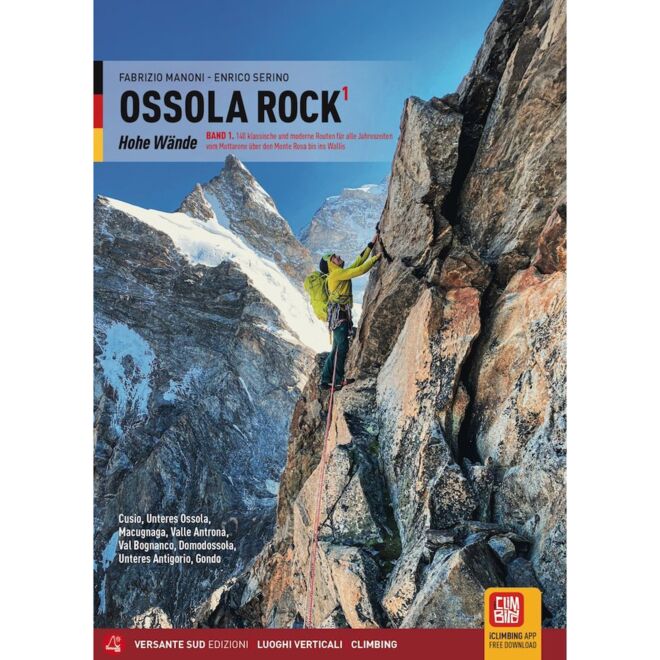 Versante Sud Ossola Rock Hohe Wände Vol.1 klättring guide tysk version