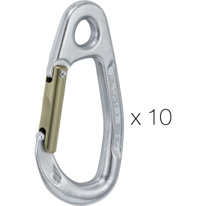 Petzl Tiptop Stainless (pack om 10) klätter säkringskarbin