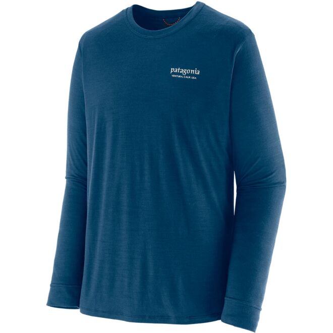 Patagonia M's L/S Cap Cool Merino Blend Graphic Shirt herr långärmad teknisk skjorta