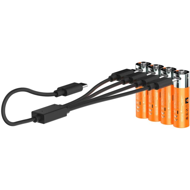 Xtorm Rechargeable AA Batteries USB-C uppladdningsbara batterier paket om 4