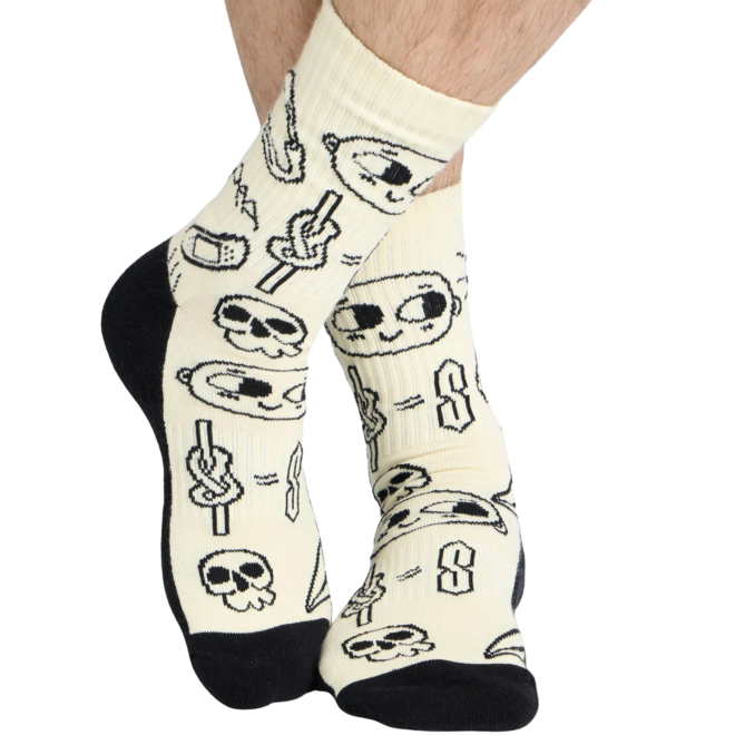 YY Vertical Climber Doodle Socks strumpor