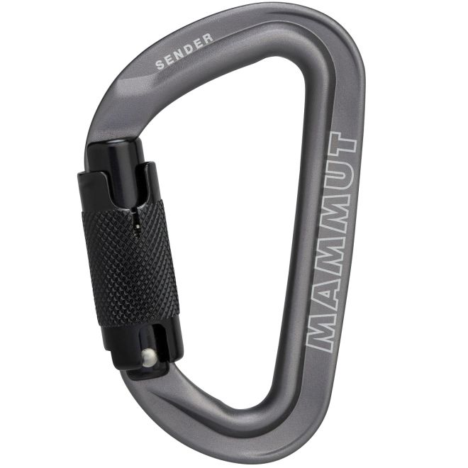 Mammut Sender Twistlock Carabiner dubbelrörelse karbinhake klättring