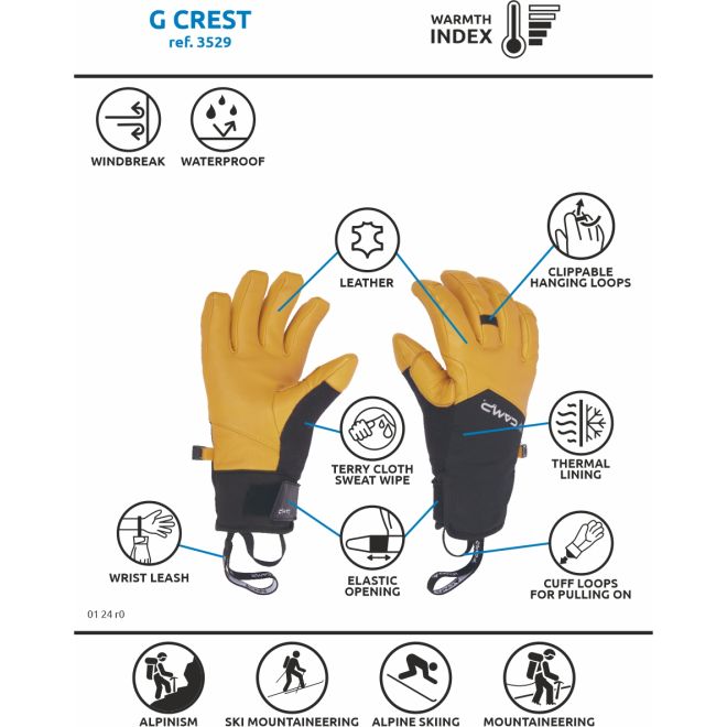 CAMP G Crest handskar alpinism