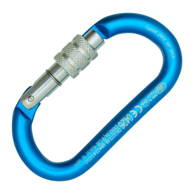 Kong Oval Alu Classic Screw Sleeve ovalt karbinhake speleo