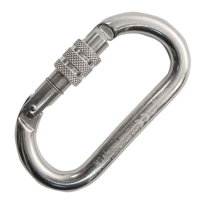 Kong Oval Alu Classic Screw Sleeve ovalt karbinhake speleo