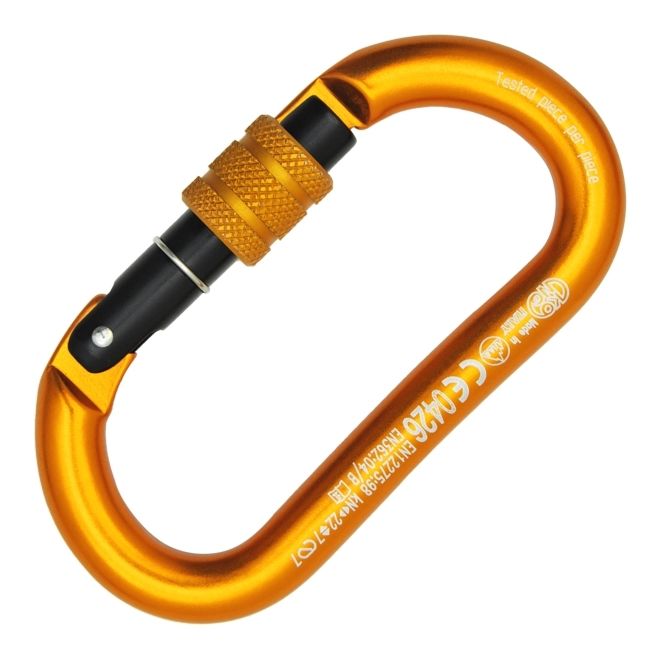 Kong Oval Alu Classic Screw Sleeve ovalt karbinhake speleo