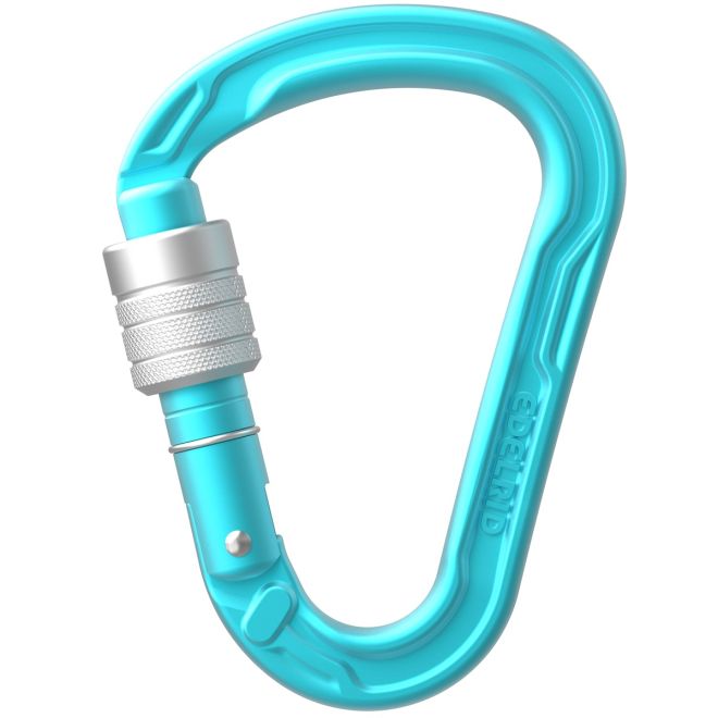 Edelrid HMS Strike Screw II karbin med skruvlås klättring