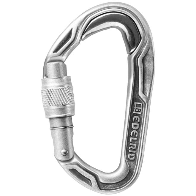 Edelrid Bulletproof Screw karbinhake med lås för klättring