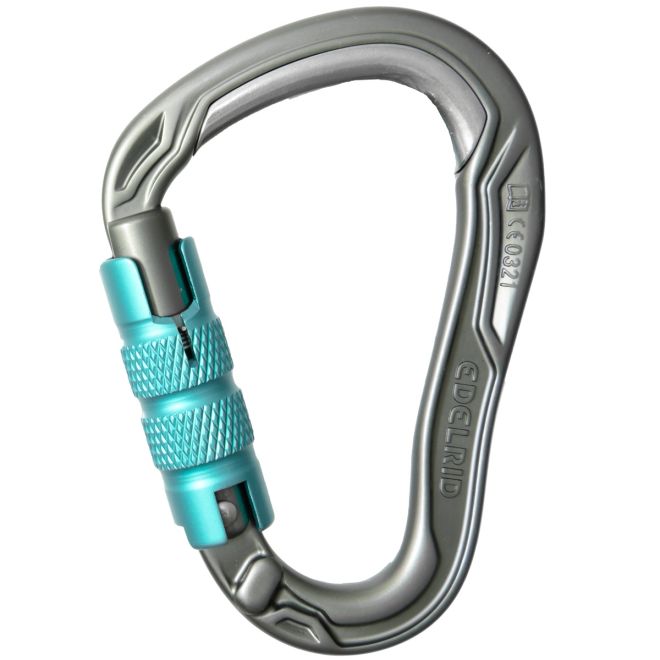Edelrid HMS Bulletproof Triple II karbinhake med tre rörelser klättring
