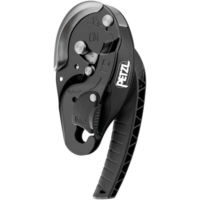 Petzl I'D S självblockerande nedstigningsapparat för arbete på höjd med panikfunktion