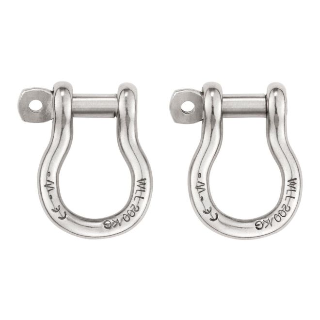 Petzl Shackles karbinhakar för anslutning av sits (förpackning med 2 stycken)