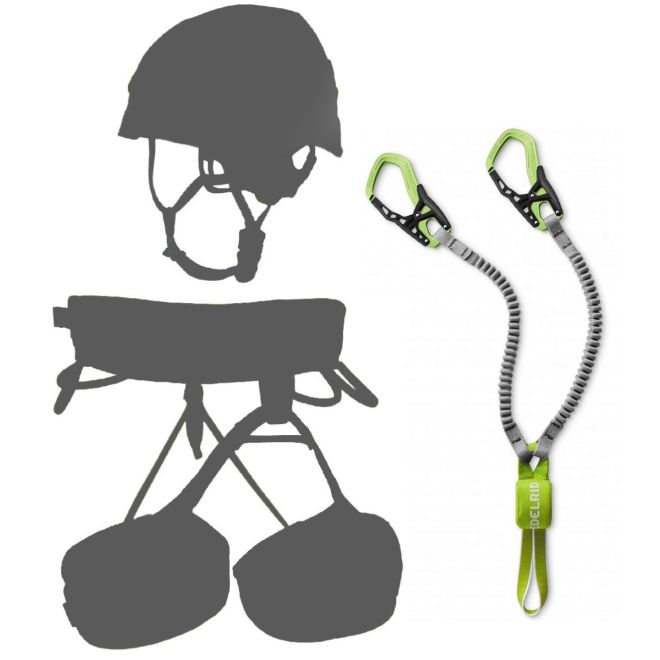 Oliunìd Deal Kit Edelrid Cable Kit VI set ferrata + hjälm och sele kit via ferrata