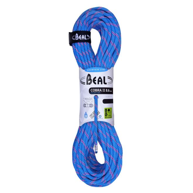 Beal Cobra II Unicore 8.6 mm Golden Dry halv rep klättring