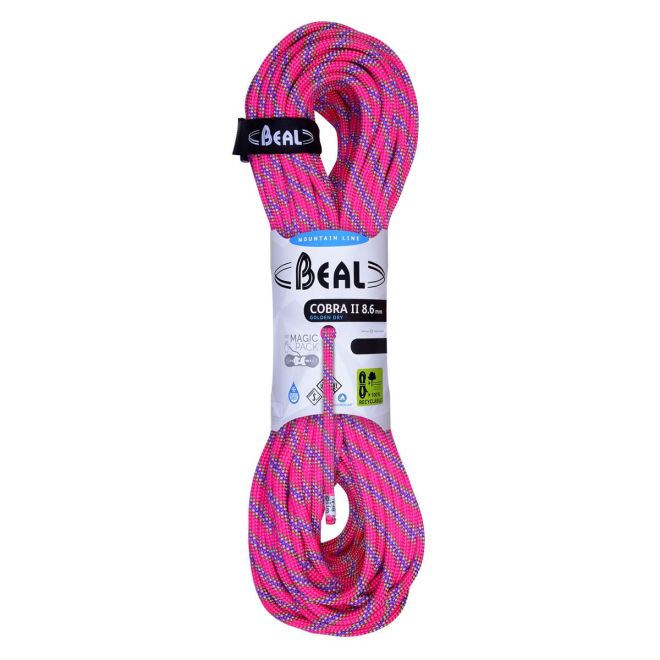 Beal Cobra II Unicore 8.6 mm Golden Dry halv rep klättring