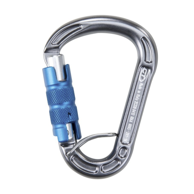 Petzl Neox säkringsapparat med assisterad låsning och klätterkarbin
