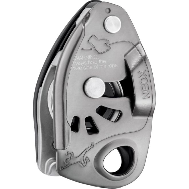 Petzl Neox säkringsapparat med assisterad låsning och klätterkarbin