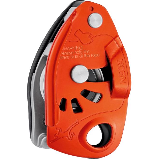 Petzl Neox säkringsapparat med assisterad låsning och klätterkarbin