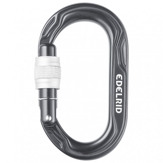 Edelrid Kiwi Screw karbinhake med lås för klättring