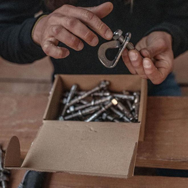 Fixe 316L Expansion Bolt Ø10x70 mm + Hanger pack expanderbult + platta