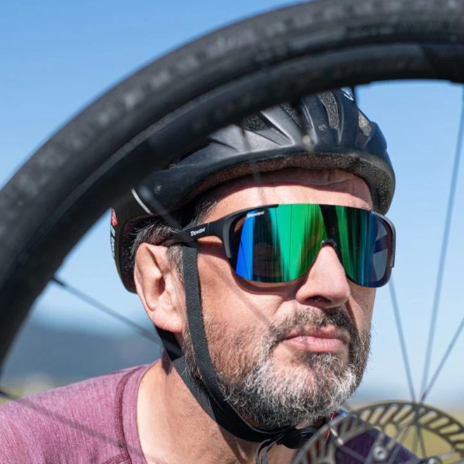 Demon Stubaier cykelglasögon med spegel-lins med hög kontrast
