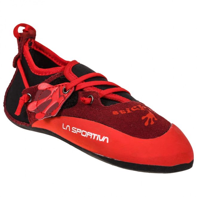 La Sportiva Stickit Chili/Poppy klätterskor barn