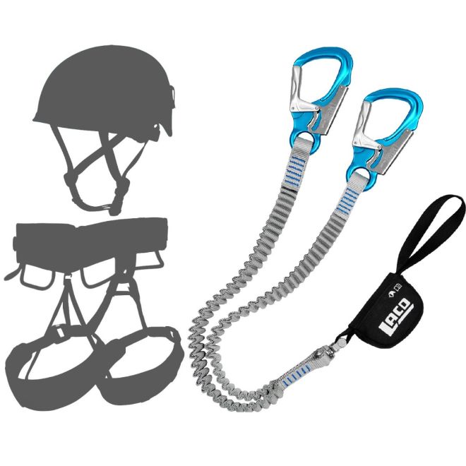 Oliunìd Deal Kit LACD Set Via Ferrata Pro Evo S 3.0 set ferrata + hjälm och sele kit via ferrata