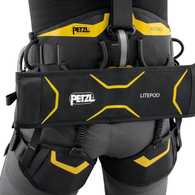 Petzl Litepod arbetsstol kompakt designad för långvarig upphängning