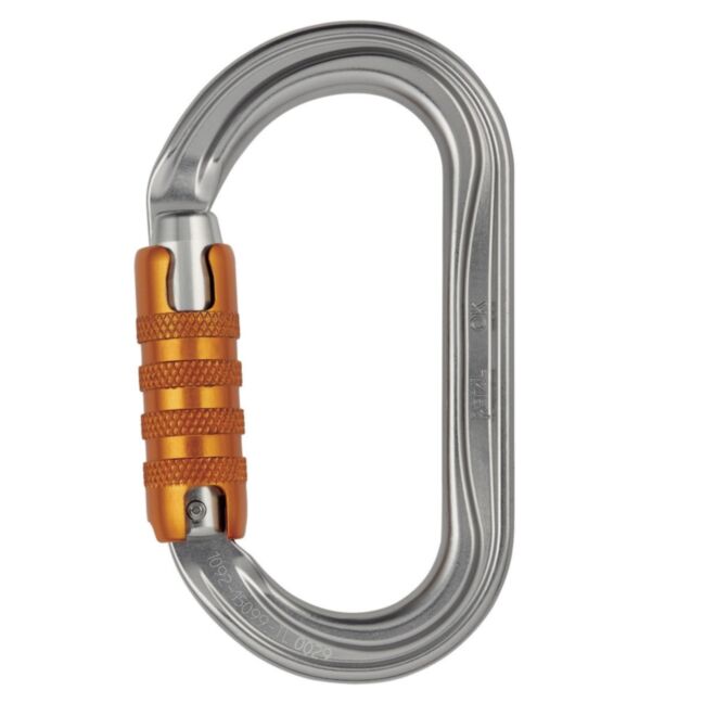 Petzl Ok Triact-Lock karbinhake med tre rörelser klättring