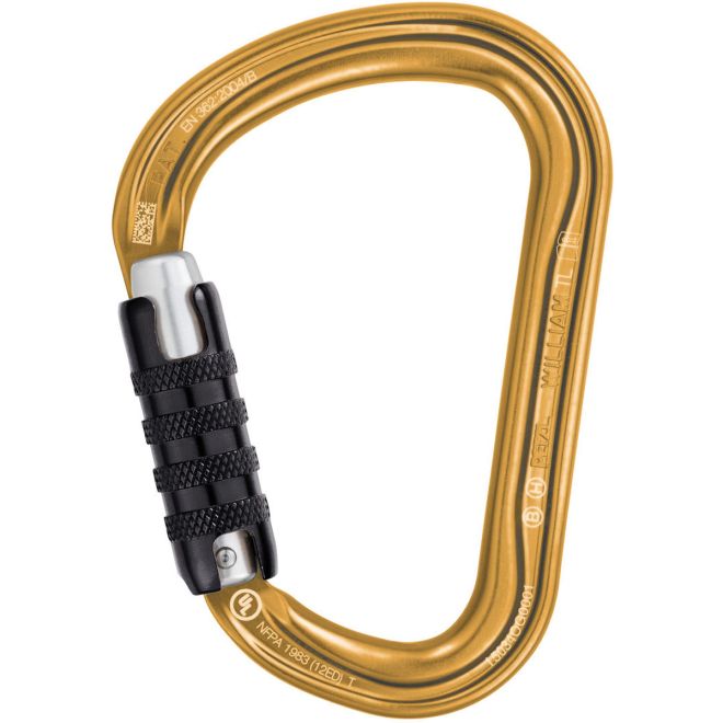 Petzl William Triact Lock karbinhake med automatisk stängning klättring