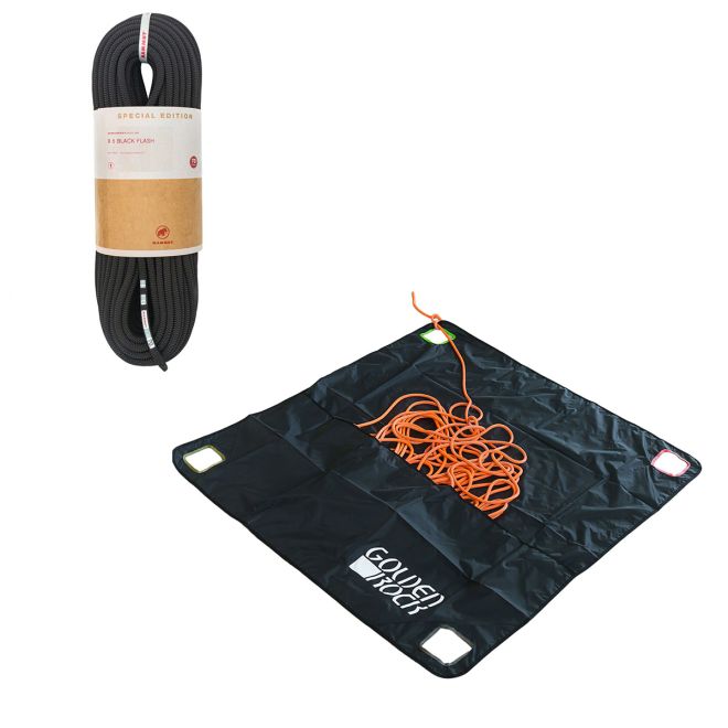 Oliunìd Kit 9.5 Black Flash + Golden Rock Rope Tarp