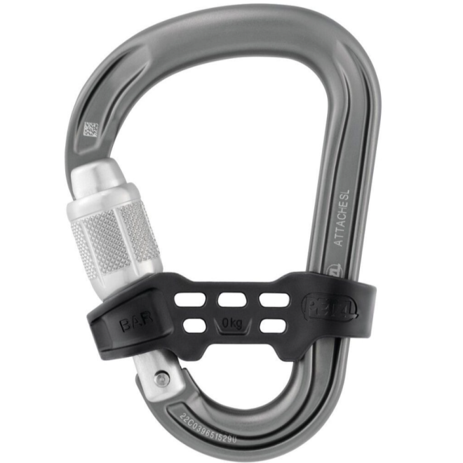 Petzl GriGri + Plus säkringsanordning och karbinhake klättring