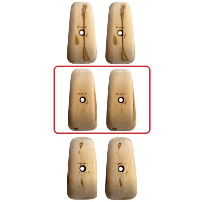 Metolius Wood Grips Pinch 0° set 6 klättring grepp