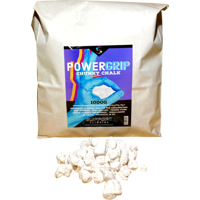Support Climbing Power Grip Chalk 1000 g magnesit i bitar