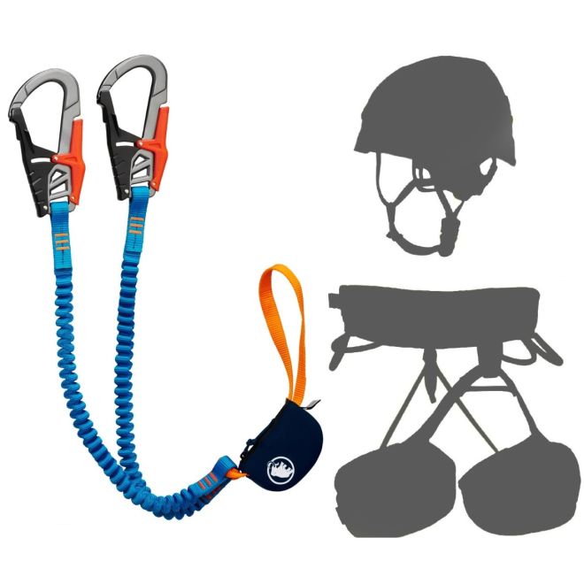 Oliunìd Deal Kit Mammut Skywalker Pro via ferrata set + hjälm och sele via ferrata kit