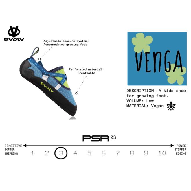 Evolv Venga Youth Climbing Shoes klätterskor barn