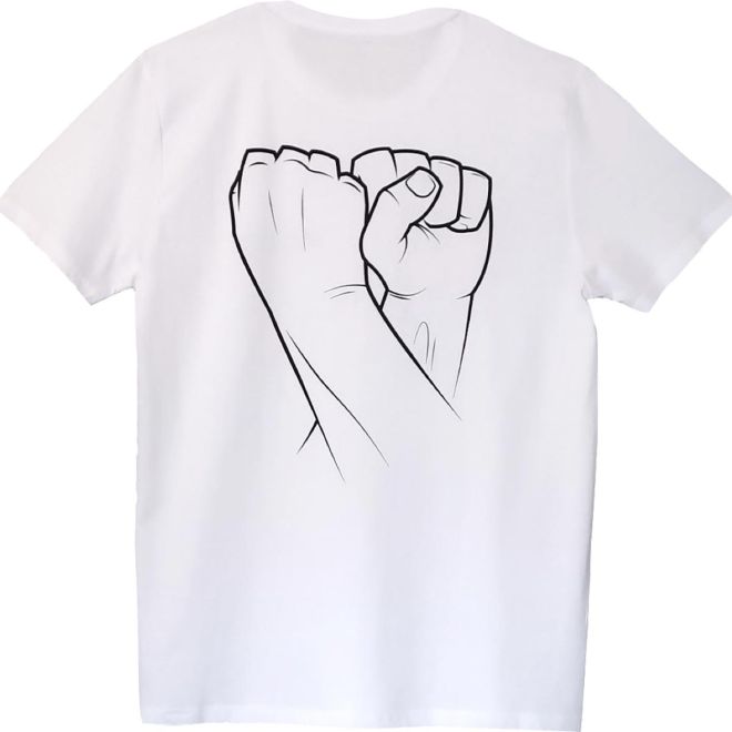 Wide Boyz Double Fist Stack t-shirt för män