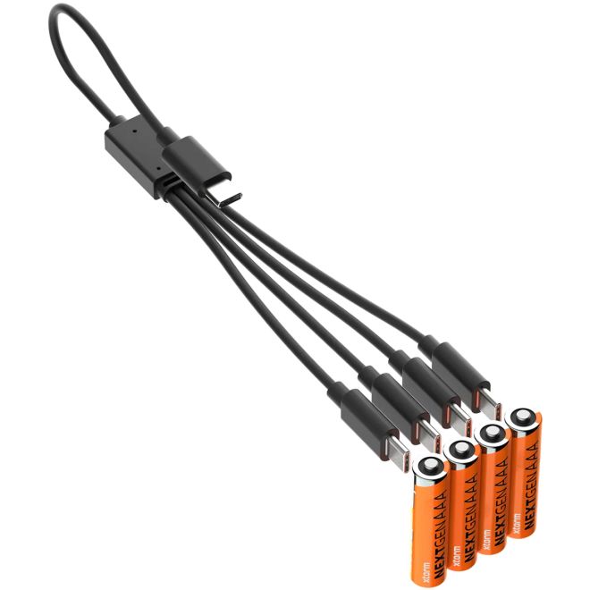 Xtorm Rechargeable AAA Batteries USB-C uppladdningsbara batterier paket om 4